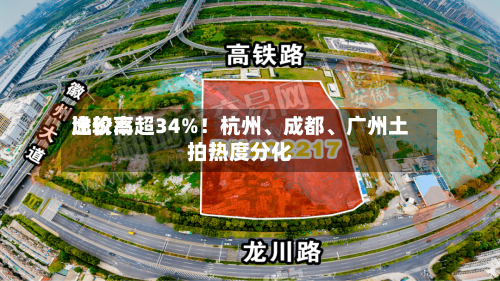 比较高溢价率超34%！杭州、成都、广州土拍热度分化